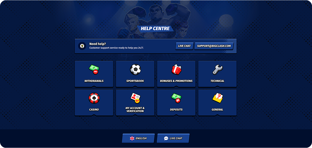BigClash Casino Help Centre