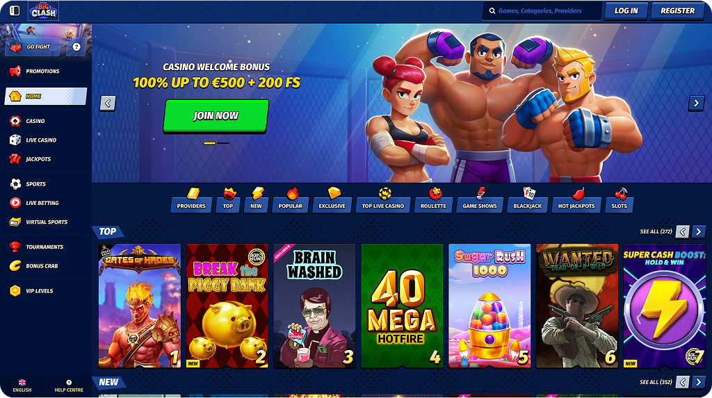 BigClash Casino Lobby
