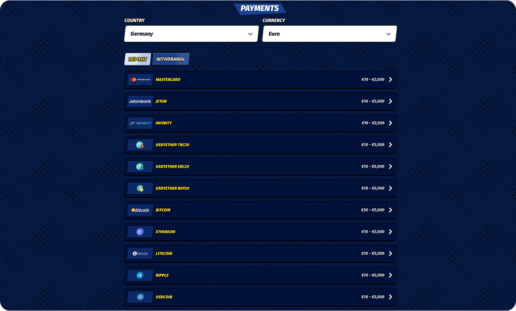 BigClash Casino Payments