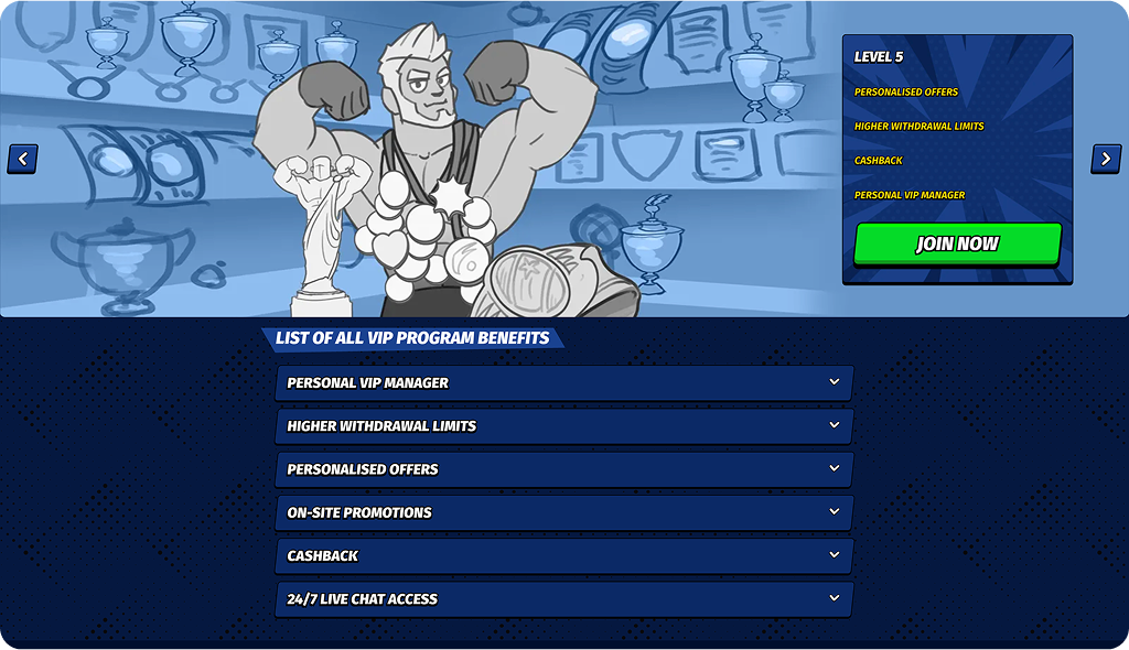 BigClash Casino VIP Levels